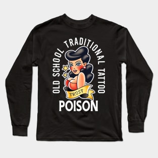 old school traditional tattoo designs Long Sleeve T-Shirt